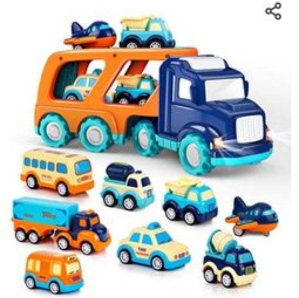 Fourty4 Transport Truck with Vehicles Toddler Toy